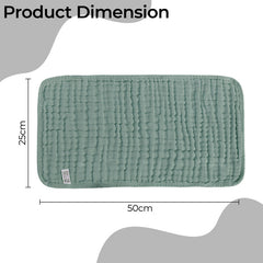 Muslin Baby Burp Cloths 60 X 60cm Blanket for Newborn (Sage)