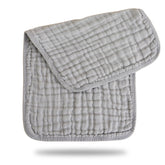 Muslin Baby Burp Cloths 60 X 60cm Blanket for Newborn (Grey)