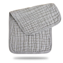 Muslin Baby Burp Cloths 60 X 60cm Blanket for Newborn (Grey)