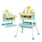 Dining Chair for Baby Feeding Multipurpose Baby Booster Dining Chair (Aqua Blue)