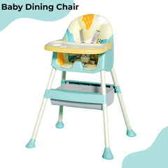 Dining Chair for Baby Feeding Multipurpose Baby Booster Dining Chair (Aqua Blue)
