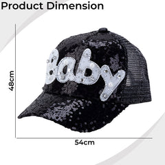 Compact and Stylish Baby Cap (Black)