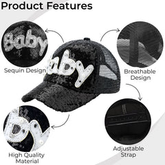 Compact and Stylish Baby Cap (Black)