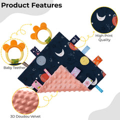 Muslin Baby Burp Cloths 60 X 60cm Blanket for Newborn (Blue)