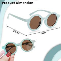 Kids Sunglasses Stylish and Compact Kids Eyewear for Summer (Light Blue)