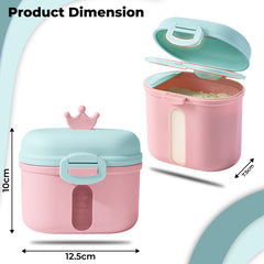 Baby Milk Powder Storage Container with Scoop (Pink)