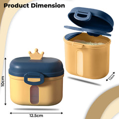 Baby Milk Powder Storage Container with Scoop (Yellow)