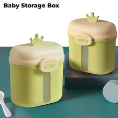 Baby Milk Powder Storage Container with Scoop (Green)