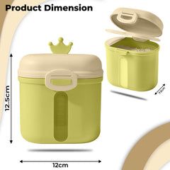 Baby Milk Powder Storage Container with Scoop (Green)