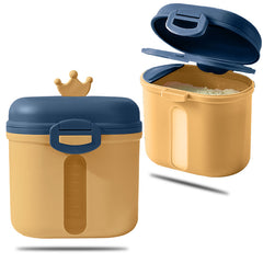 Baby Milk Powder Storage Container with Scoop (Yellow)