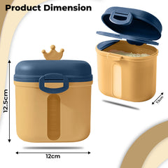 Baby Milk Powder Storage Container with Scoop (Yellow)