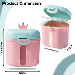 Baby Milk Powder Storage Container with Scoop (Pink)