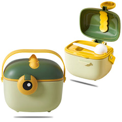 Baby Milk Powder Storage Container with Scoop (Green)