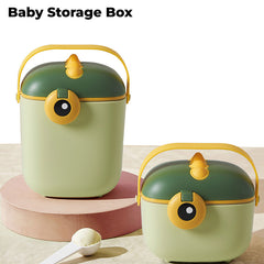 Baby Milk Powder Storage Container with Scoop (Green)
