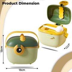 Baby Milk Powder Storage Container with Scoop (Green)