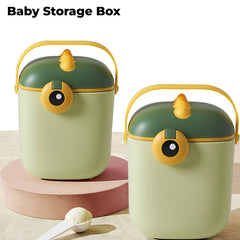 Baby Milk Powder Storage Container with Scoop (Green)