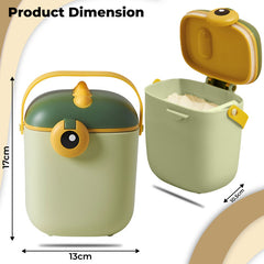 Baby Milk Powder Storage Container with Scoop (Green)