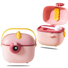 Baby Milk Powder Storage Container with Scoop (Pink)