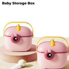 Baby Milk Powder Storage Container with Scoop (Pink)