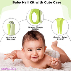 Baby Nail Cutter Grooming Kit for New Born Kids (Green)