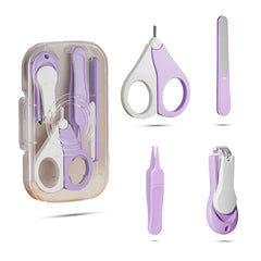 Baby Nail Cutter Grooming Kit for New Born Kids (Purple)