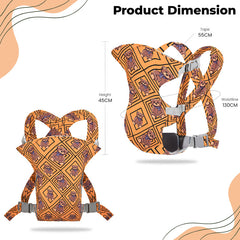 Baby Essential Hands Free Baby Carrier for Toddler (Checkered Bear)