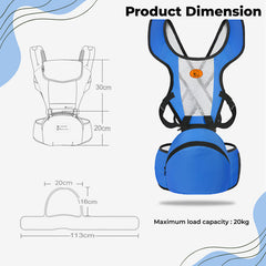 Baby Essential Hands Free Baby Carrier for Toddler (Blue)