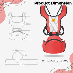 Baby Essential Hands Free Baby Carrier for Toddler (Red)