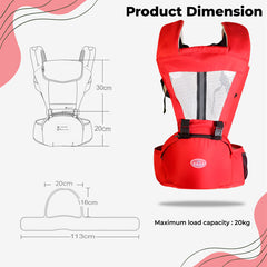 Baby Essential Hands Free Baby Carrier for Toddler (Red)