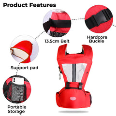 Baby Essential Hands Free Baby Carrier for Toddler (Red)