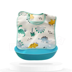 Adjustable Feeding Bib Apron for Baby Feeding (Sky Blue)