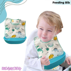 Adjustable Feeding Bib Apron for Baby Feeding (Sky Blue)