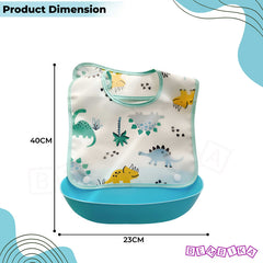 Adjustable Feeding Bib Apron for Baby Feeding (Sky Blue)