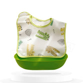 Adjustable Feeding Bib Apron for Baby Feeding (Green)