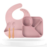 Baby Feeding Essential Baby Dinner Set Infant Training Eating Utensils (Blush)