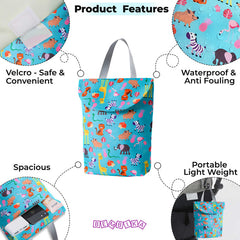 Mother Backpack for Baby Feeding and Nursing (Blue)