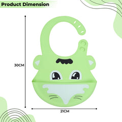 Adjustable Feeding Bib Apron for Baby Feeding (Green)
