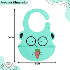 Adjustable Feeding Bib Apron for Baby Feeding (Blue)