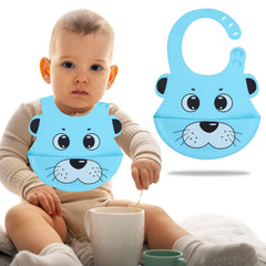 Adjustable Feeding Bib Apron for Baby Feeding (SkyBlue)
