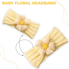 Baby Headband for Baby Hair Accessories for infant (Yellow)