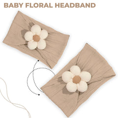 Baby Headband for Baby Hair Accessories for infant (Cream)