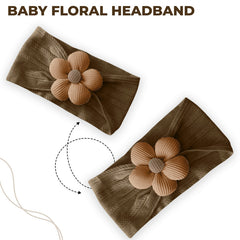 Baby Headband for Baby Hair Accessories for infant (Brown)