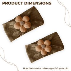 Baby Headband for Baby Hair Accessories for infant (Brown)