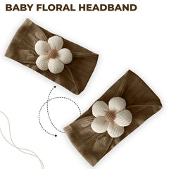 Baby Headband for Baby Hair Accessories for infant (Beige)