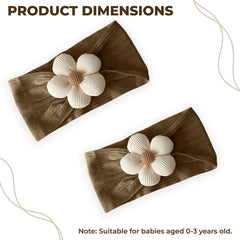 Baby Headband for Baby Hair Accessories for infant (Beige)