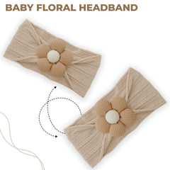 Baby Headband for Baby Hair Accessories for infant (Brown)