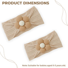 Baby Headband for Baby Hair Accessories for infant (Brown)