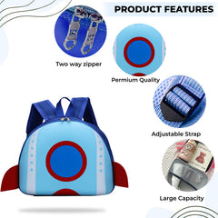 Kindergarten Cute Cartoon Kids School Bag for Boys and Girls (Blue)