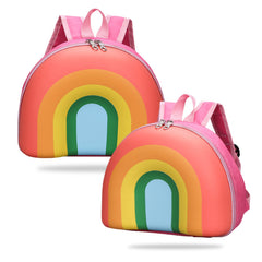 Kindergarten Cute Cartoon Kids School Bag for Boys and Girls (Multicolor)