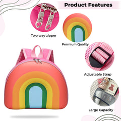 Kindergarten Cute Cartoon Kids School Bag for Boys and Girls (Multicolor)